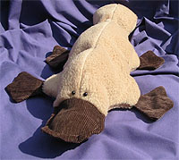Platypus soft toy pattern